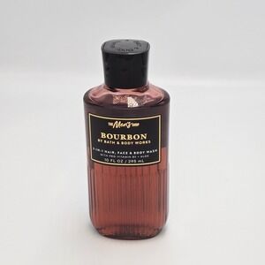 Bath & Body Works "BOURBON" Men's Collection - 3-in-1 Hair‎ Face Body Wash 10 oz